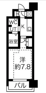 大阪府大阪市西区南堀江4丁目【マンション】の間取り