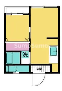 1LDKの間取り画像