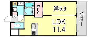 プレジオさくら夙川【3階】の間取り