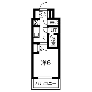 ファステート難波ヴィラント【7階】の間取り