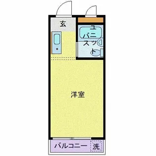 スカイコート池尻【1階】の間取り