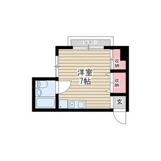 メイナー新神戸【7階】の間取り