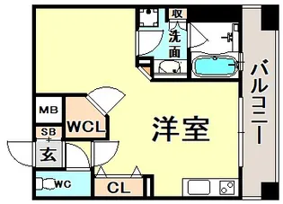 プレジール三ノ宮【7階】の間取り