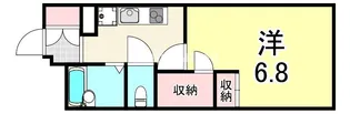 レオパレスシルク立花【1階】の間取り