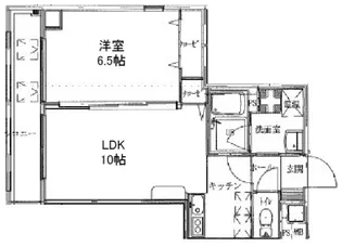 ルミエール難波東栄物産ビル【6階】の間取り