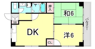 エクセル西宮【3階】の間取り