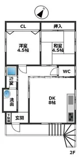 アットホーム長田【2階】の間取り