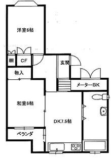 ローズハイツ【1階】の間取り