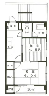 マンション白菊【3階】の間取り