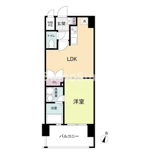 レジディア薬院大通【2階】の間取り