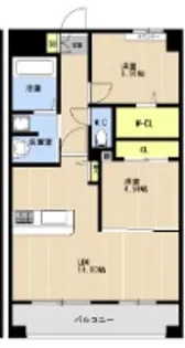 LIBTH博多駅南Ⅶ【11階】の間取り