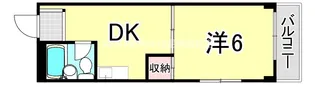 武庫リバーハイツ(武庫町3丁目)【3階】の間取り