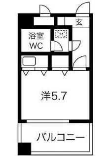 パークプラザ鷹取【5階】の間取り
