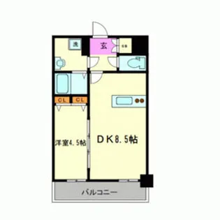 プレサンス新神戸駅前【11階】の間取り