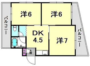 甲南メゾン春日【3階】の間取り