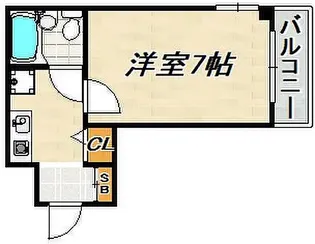 フローラル板宿【5階】の間取り