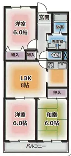 3LDKの間取り画像