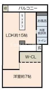 幸和マンション【3階】の間取り