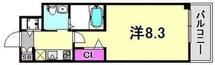 セレニテ神戸元町【5階】の間取り