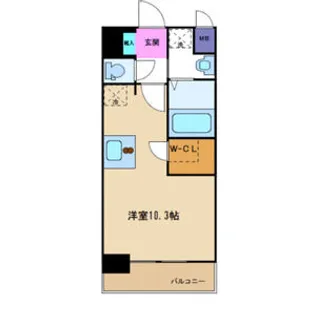 プレサンス新神戸駅前【6階】の間取り