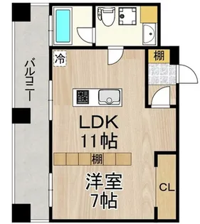 ラクメンビル【10階】の間取り