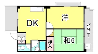 Blanc段上町【3階】の間取り
