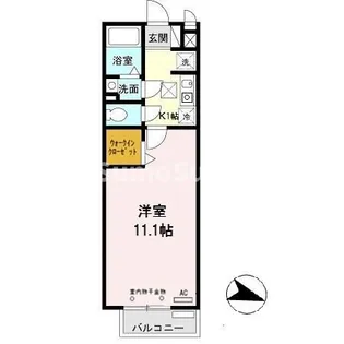 セジュール西岡本【1階】の間取り