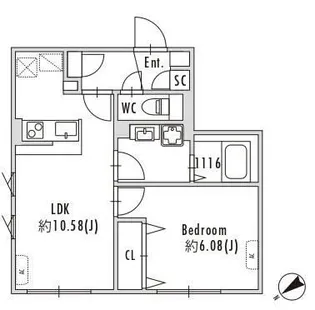 GRANPASEO下北沢【3階】の間取り