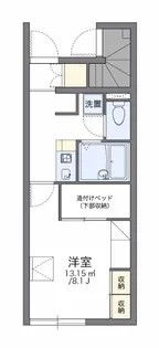 レオパレス東園田?【1階】の間取り