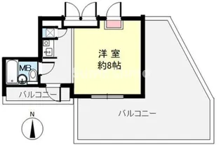 クリフサイド西岡本【2階】の間取り