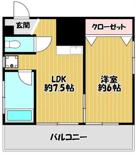 兵庫県神戸市中央区旗塚通3丁目【マンション】の間取り
