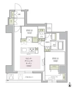 アーバネックス天満橋Front【3階】の間取り