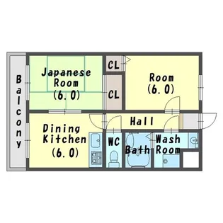 メゾンドルミエール妙法寺【2階】の間取り
