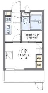 レオパレスル コントワールⅥ【3階】の間取り