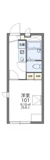 レオパレスマリーナ深江【1階】の間取り