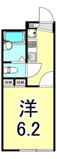 レオパレス魚崎【1階】の間取り
