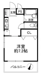 ウッディ六甲【2階】の間取り