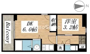 リード桜坂【3階】の間取り