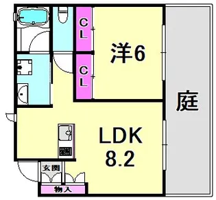 トリニティーコート【1階】の間取り
