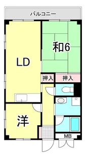 サンパールビル【4階】の間取り