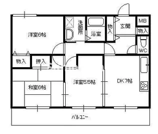 ハイム屋敷本【1階】の間取り