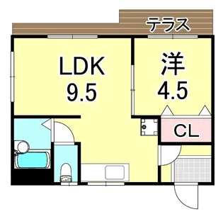 兵庫県神戸市兵庫区大同町2丁目【マンション】の間取り