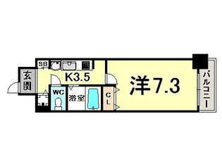 兵庫県神戸市中央区中町通3丁目【マンション】の間取り