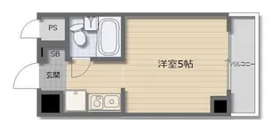 ライオンズマンション三宮【3階】の間取り