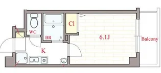 大阪府大阪市中央区神崎町【マンション】の間取り