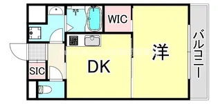 兵庫県尼崎市南武庫之荘5丁目【アパート】の間取り