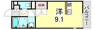 兵庫県尼崎市南武庫之荘8丁目【アパート】の間取り