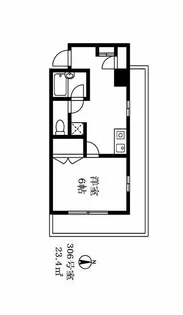 YMO弦巻【3階】の間取り