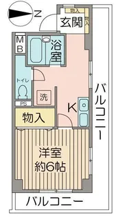 YMO弦巻【3階】の間取り