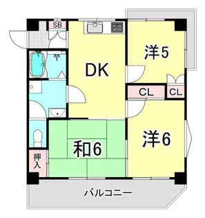 グリーンライフ北夙川【2階】の間取り